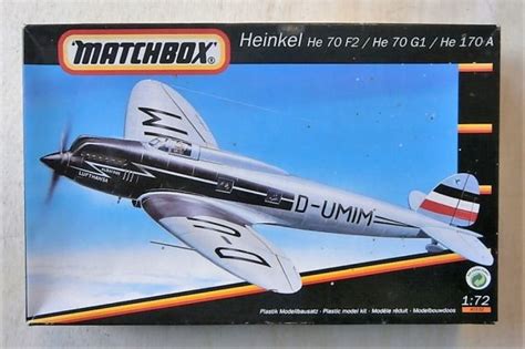 Matchbox 172 40132 Heinkel He 70 F2he 70 G1 He 170 A Model Kit