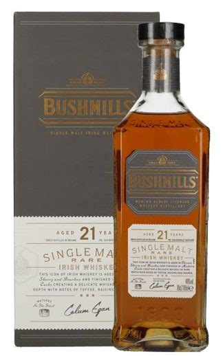 Bushmills 21 Anni Rare Whiskey In Elegante Cofanetto Regalo