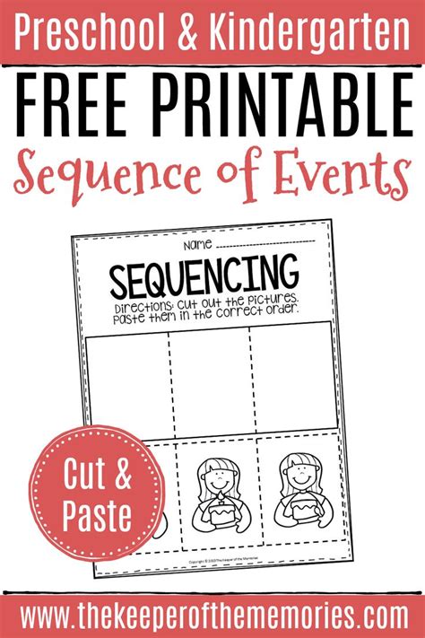 printable sequence   worksheets  printable