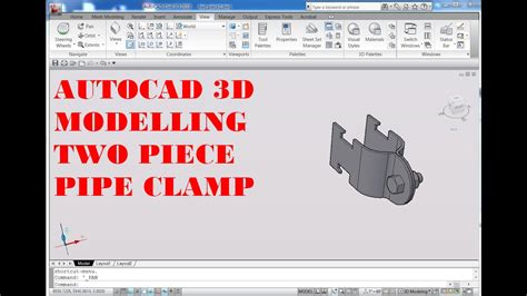 Autocad 3d How To Drawing Two Piece Pipe Clamp Autocad Rvmags Youtube