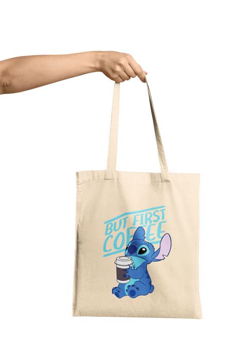 Torba Shopper Materia Owa Na Rami Prezent Lilo Stitch Kawa R Ne