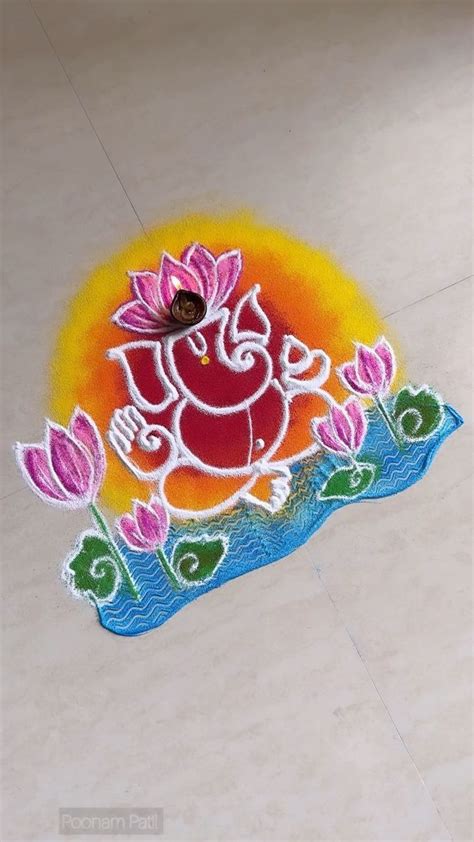 M Views K Reactions Abstract Ganesha Rangoli Design Creative