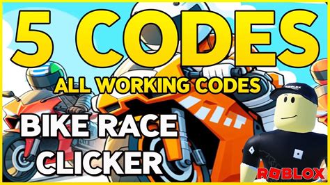 5 Codes All Working Codes For 🚲bike Race Clicker🚲 Roblox 2024 🚲 Codes