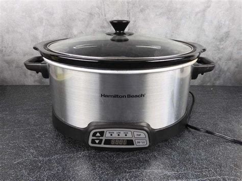 Hamilton Beach Digital Crock Pot Model 33660 Gc5 Auctions