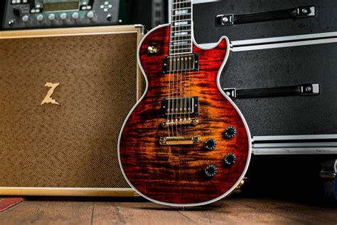 Gibson Custom Shop Les Paul Custom Axcess In Bengal Burst Guitar Gear