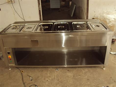 Feet Stainless Steel Hot Bain Marie Counter For Commercial Kitchen