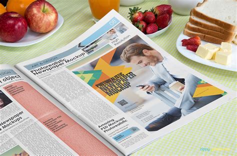 15 Beautiful Indoor Newspaper Advertising Mockups Zippypixels