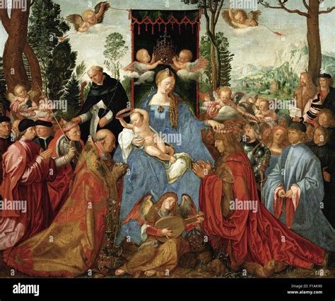 Albrecht Durer Feast Of The Rose Garlands Hi Res Stock Photography And