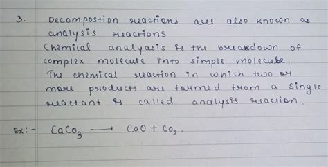 What Is Analysis Reaction Give Examples Brainly In