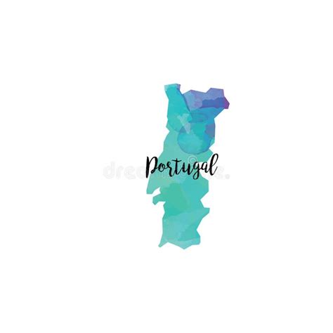 Abstract Portugal Map Stock Vector Illustration Of Isolated