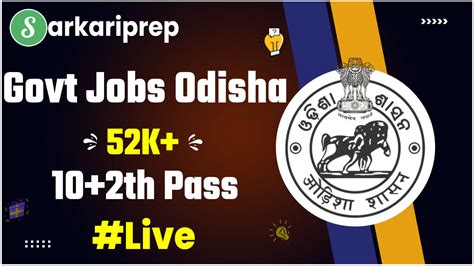 Odisha Government Jobs 2025 Latest Notifications