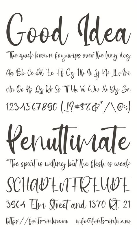 Good Idea шрифт