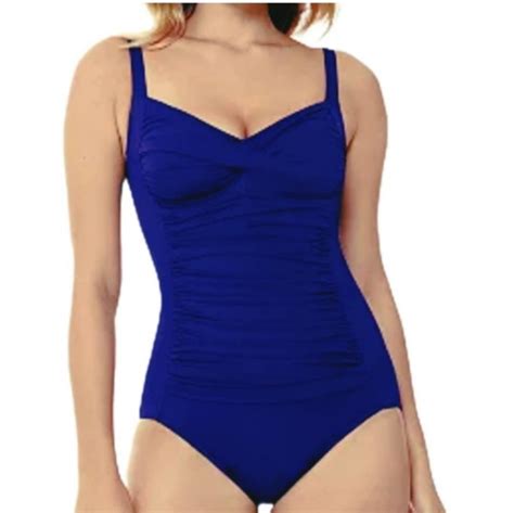 Croft And Barrow Swim Croft Barrow Ruched One Piece Swimsuit Plus