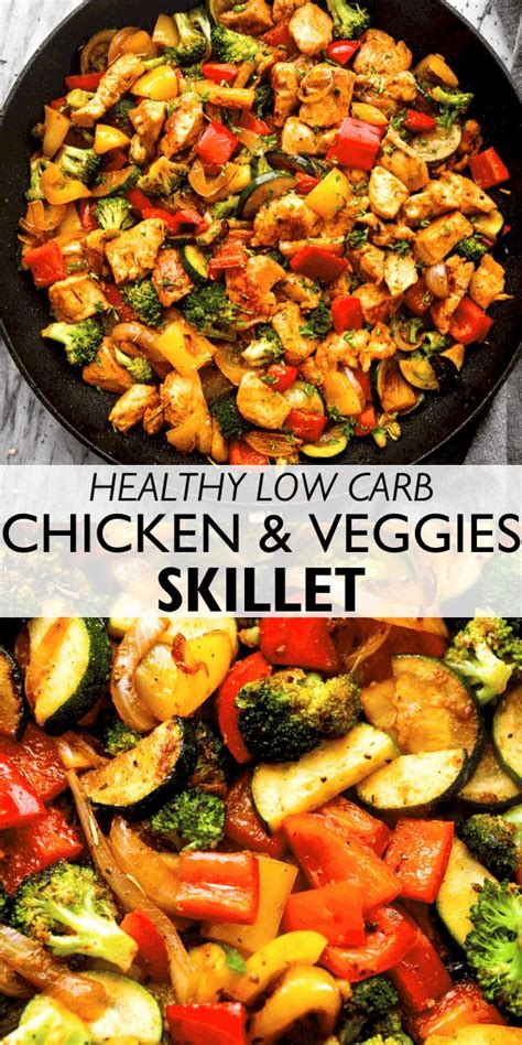 Easy Chicken And Vegetables Skillet Recipe Combines Garlicky Chicken