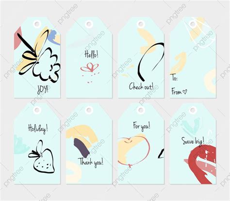 gambar tag kreatif  digambar tangan menandai  menggambar png