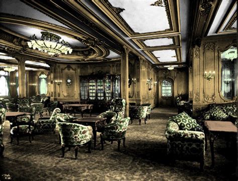 First Class Lounge Rms Olympic By Cmconte On Deviantart Titanic