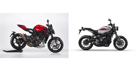 Motorrad Vergleich Mv Agusta Brutale Rosso Vs Yamaha Xsr