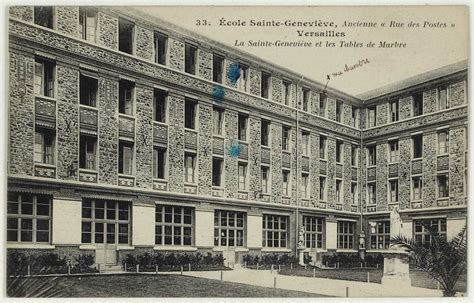 Versailles Ecole Sainte Genevi Ve Ancienne Rue Des Postes