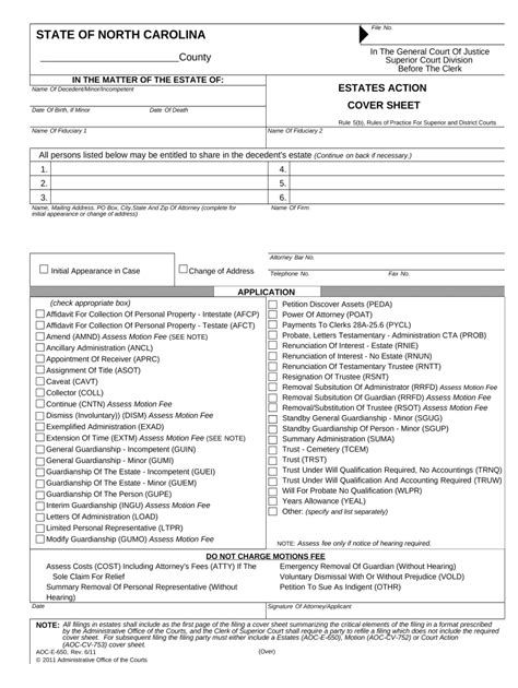 Nc Probate Forms Fill Out Sign Online DocHub