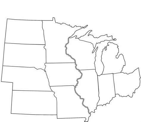 Inspirational Us Midwest Region Map Blank | Passportstatus.co | Blank Us Regions Map - Printable ...