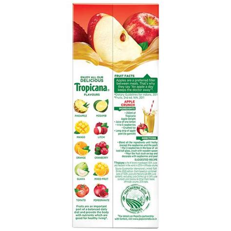 Buy Tropicana Fruit Juice Delight Apple Ml Tetra Online At Best