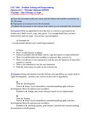 CSC1100 DanO Homework02 1 Docx CSC 1100 Problem Solving And