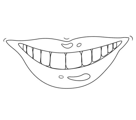 Printable Mouth Coloring Pages Free For Kids And Adults