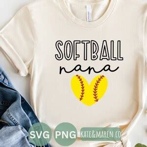 Softball Nana Svg That S My Granddaughter Png Cricut Cut Etsy