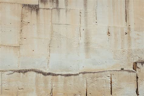 «Detail Of Limestone Wall From Quarry, Provence, France» del colaborador de Stocksy «Rialto ...