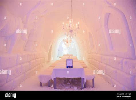 Lapland, Finland, ice hotel Stock Photo - Alamy