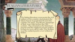 Italian literature | PPT