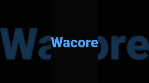 Wacore Logo YouTube