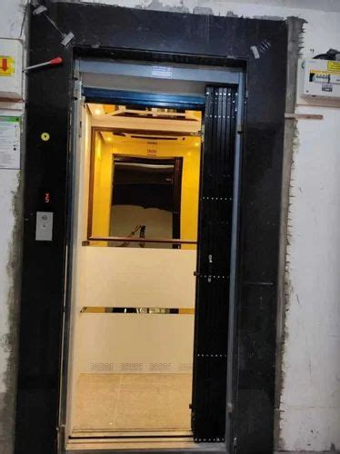 8 Person Manual Passenger Elevator Without Machine Room Maximum Speed