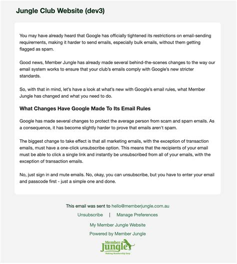 How Google’s New Email Sender Requirements Will Affect Your Club