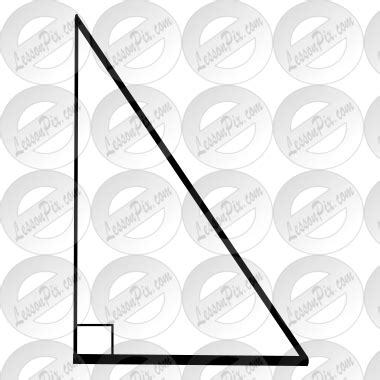 Right Triangle Picture for Classroom / Therapy Use - Great Right Triangle Clipart