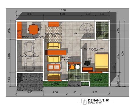 30 Contoh Ide Desain Rumah 9x10 Minimalis Desain Id