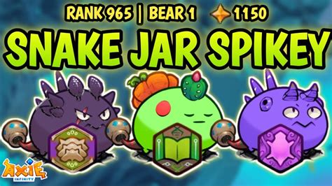 Triple Snake Jar Combo With Tri Spikes Build Team Axie Origin