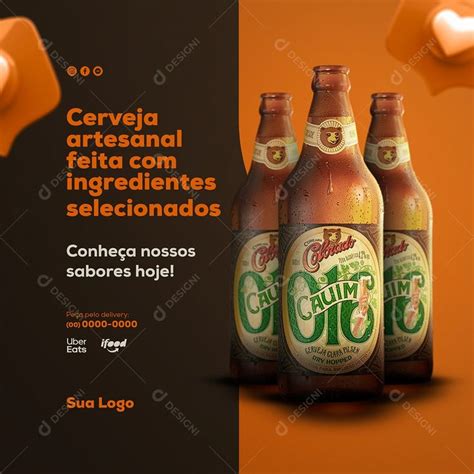 Colorado Cauim 016 Cerveja Artesanal Social Media Psd Editável Zip