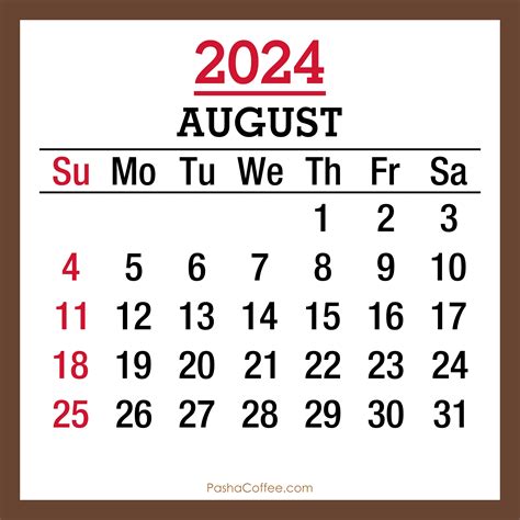 Holiday Calendar August 2024 India Carol Cristen