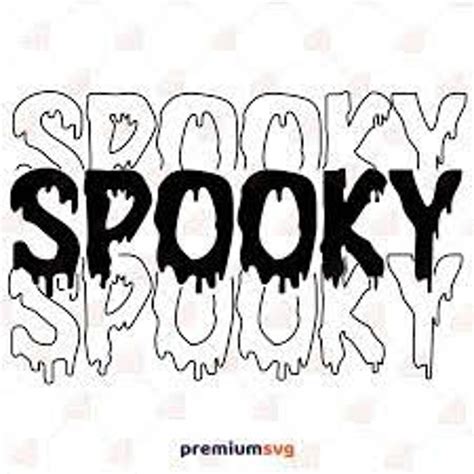 Spooky Halloween Svg Etsy