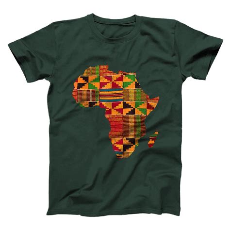 Personalized Cool Africa Map Kente Cloth T For Men Women African Lover T Shirt All Star Shirt