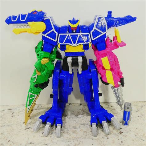 Power Rangers Dino Charge Spino Zord Builder Lot Charger Blue Raptor