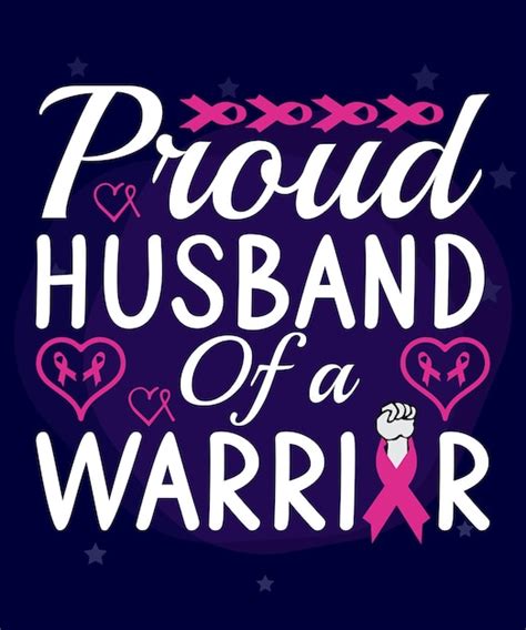 Premium Vector Proud Husband Of A Warrior Design For Print Like T