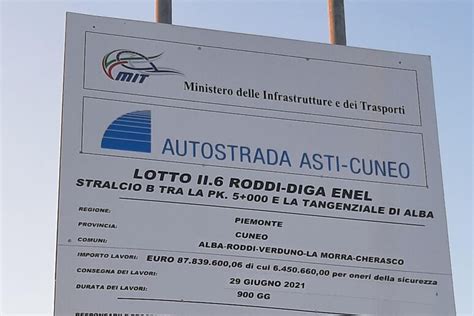 Autostrada Asti Cuneo Firmato A Roma Ultimo Atto Autorizzativo