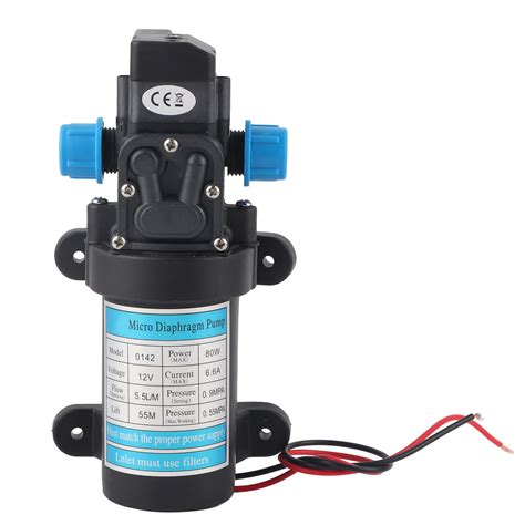 Dc 12v 80w Self Priming Electric High Pressure Micro Diaphragm Water Pump For Car Washing