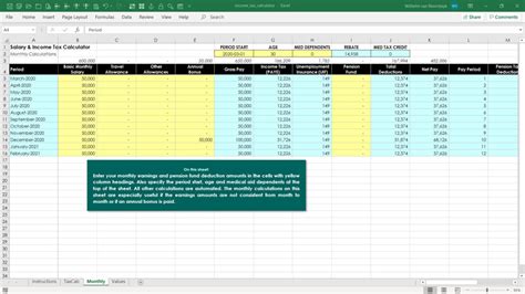 Income Tax Worksheet Excel Build A Dynamic Income Tax Calculator Part