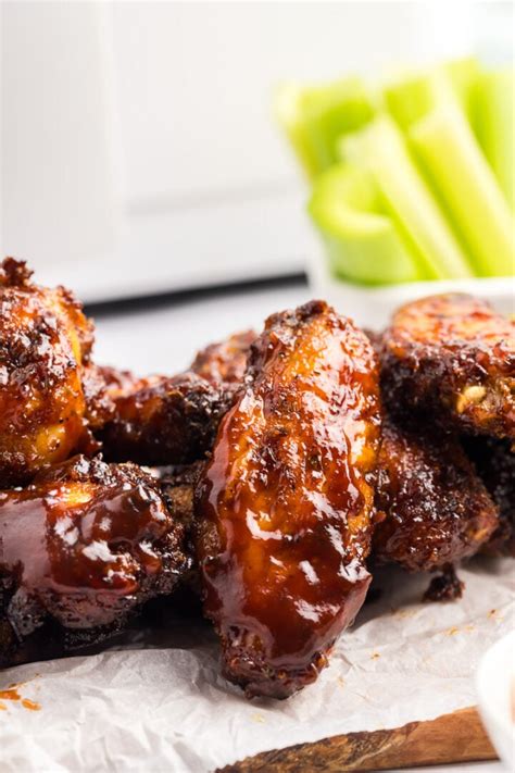 Air Fryer BBQ Chicken Wings | She's Not Cookin'