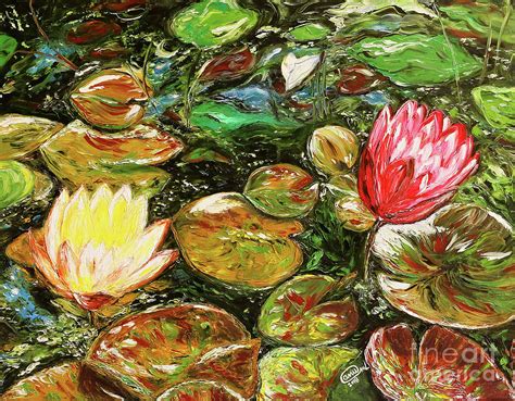 Water Lilies Painting By Anupama Arora Mallik Fine Art America