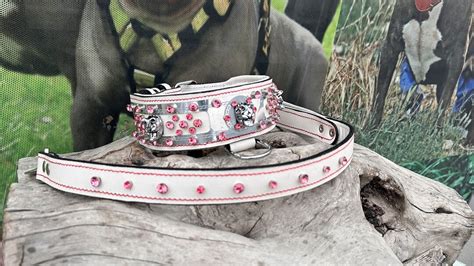 Crystal Stone Collars Handmade Dog Collars Personalized Collars Dog ...