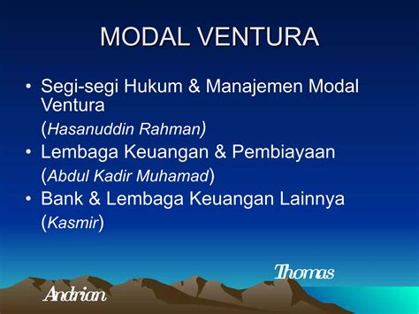 Modal Ventura PPT